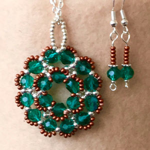 "Bettina" Artisan Necklace and Earring set